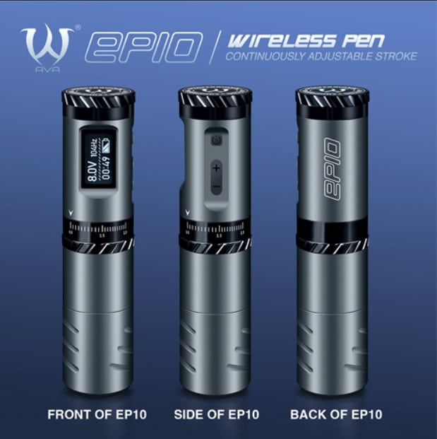 AVA EP10 Wireless Pen - Máquina Inalámbrica Profesional | TatooMex